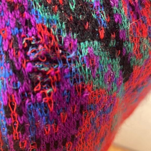 ESCADA BY MARGARETHA LEV‎ MOHAIR BLEND PAISLEY CHUNKY VINTAGE SWEATER SIZE 42 - Picture 10 of 15